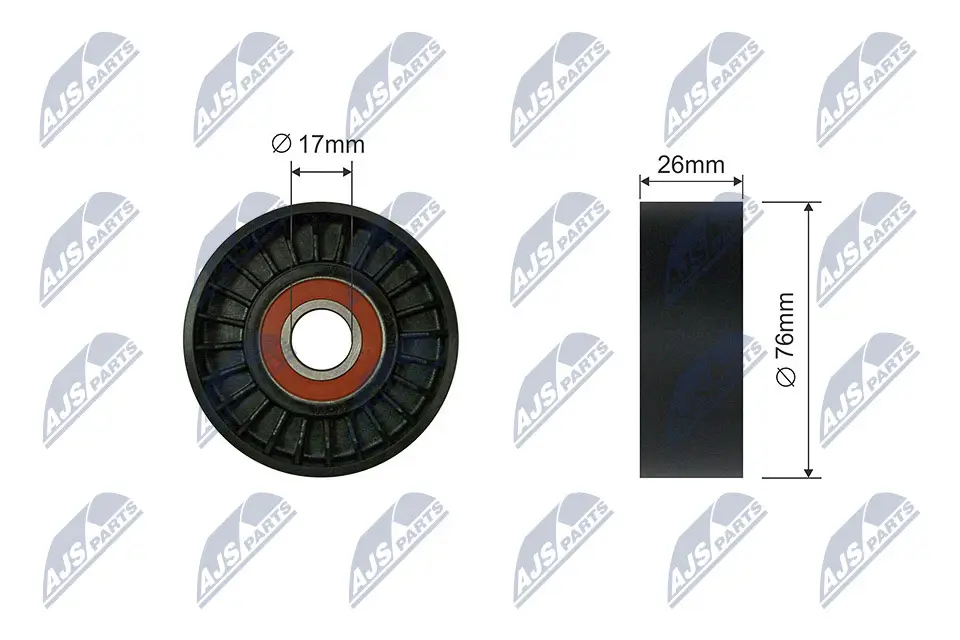 Umlenk-/Führungsrolle, Keilrippenriemen NTY RNK-CH-040