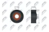Spannrolle, Keilrippenriemen NTY RNK-CH-052