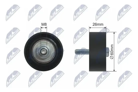 Umlenk-/Führungsrolle, Keilrippenriemen NTY RNK-CT-007 Bild Umlenk-/Führungsrolle, Keilrippenriemen NTY RNK-CT-007