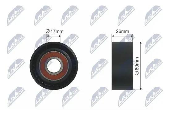 Spannrolle, Keilrippenriemen NTY RNK-CT-011 Bild Spannrolle, Keilrippenriemen NTY RNK-CT-011