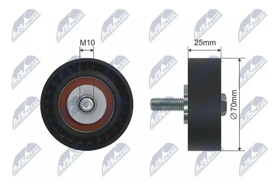 Umlenk-/Führungsrolle, Keilrippenriemen NTY RNK-CT-023 Bild Umlenk-/Führungsrolle, Keilrippenriemen NTY RNK-CT-023