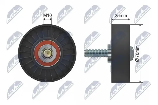 Umlenk-/Führungsrolle, Keilrippenriemen NTY RNK-CT-025 Bild Umlenk-/Führungsrolle, Keilrippenriemen NTY RNK-CT-025