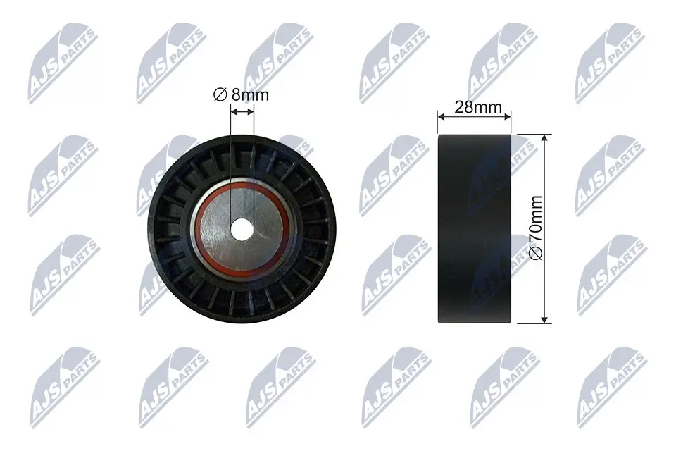 Spannrolle, Keilrippenriemen NTY RNK-CT-050
