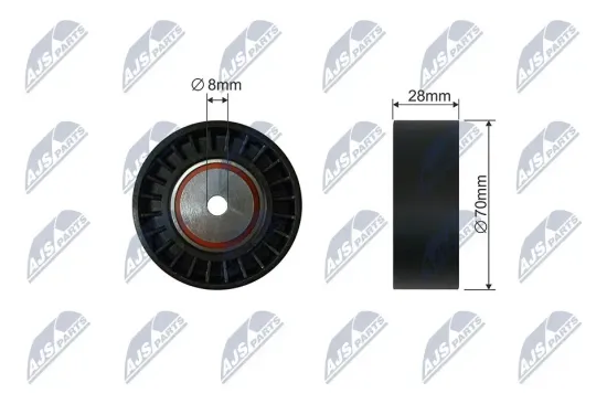 Spannrolle, Keilrippenriemen NTY RNK-CT-050 Bild Spannrolle, Keilrippenriemen NTY RNK-CT-050