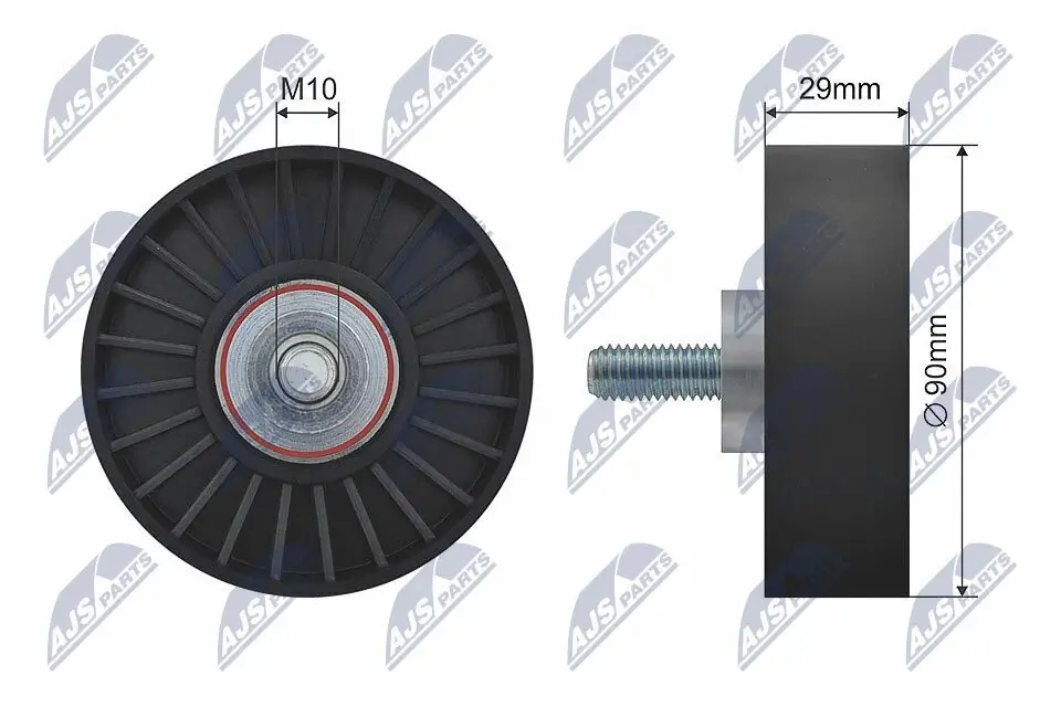 Umlenk-/Führungsrolle, Keilrippenriemen NTY RNK-FR-001