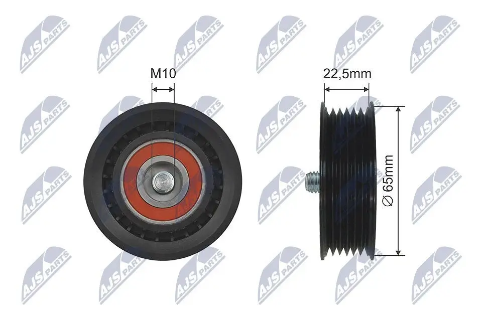 Umlenk-/Führungsrolle, Keilrippenriemen links NTY RNK-FR-003