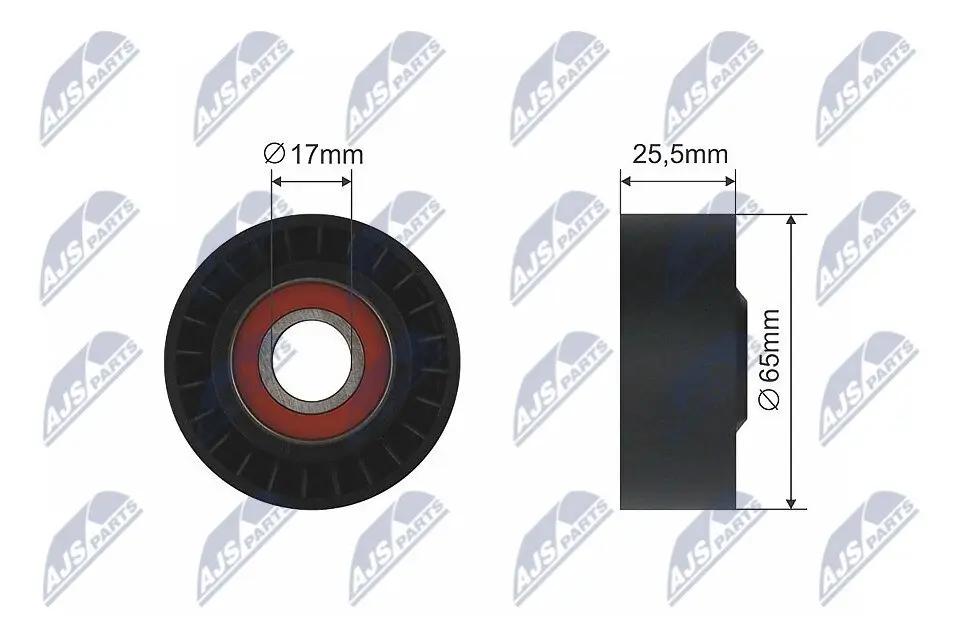 Spannrolle, Keilrippenriemen NTY RNK-FR-025