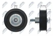 Umlenk-/Führungsrolle, Keilriemen NTY RNK-FR-045