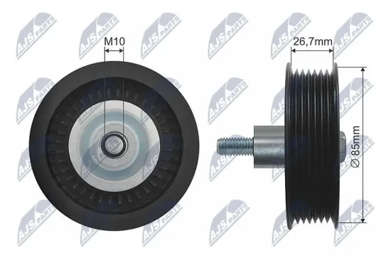 Umlenk-/Führungsrolle, Keilriemen NTY RNK-FR-045 Bild Umlenk-/Führungsrolle, Keilriemen NTY RNK-FR-045