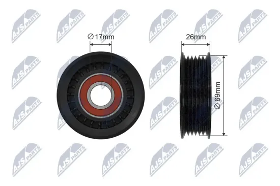 Umlenk-/Führungsrolle, Keilrippenriemen NTY RNK-FR-051 Bild Umlenk-/Führungsrolle, Keilrippenriemen NTY RNK-FR-051