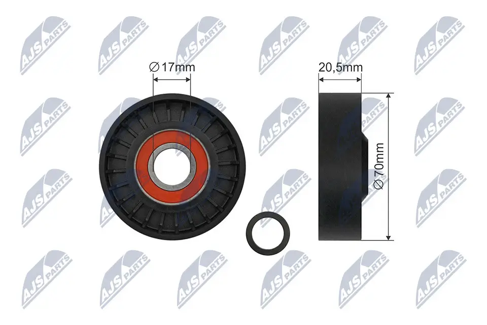 Spannrolle, Keilrippenriemen NTY RNK-FR-055