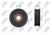 Spannrolle, Keilrippenriemen NTY RNK-FR-060