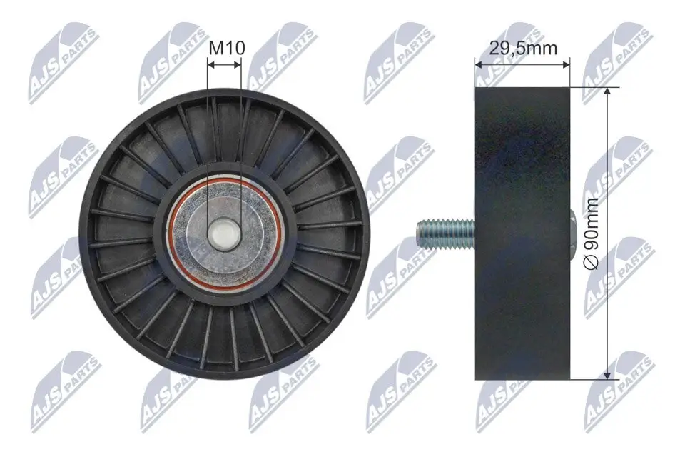 Spannrolle, Keilrippenriemen NTY RNK-FR-067