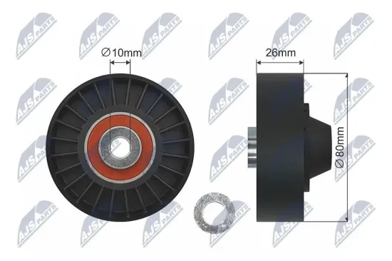 Umlenk-/Führungsrolle, Keilrippenriemen NTY RNK-FT-000 Bild Umlenk-/Führungsrolle, Keilrippenriemen NTY RNK-FT-000