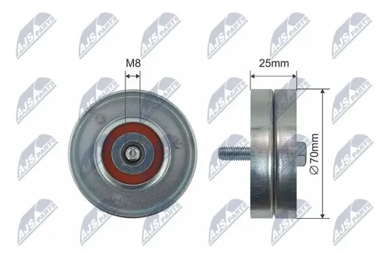 Umlenk-/Führungsrolle, Keilrippenriemen NTY RNK-FT-008 Bild Umlenk-/Führungsrolle, Keilrippenriemen NTY RNK-FT-008