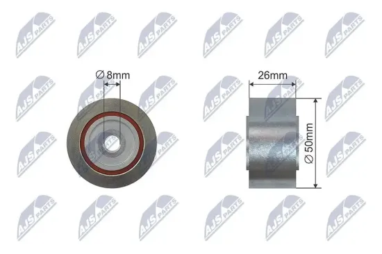 Umlenk-/Führungsrolle, Keilrippenriemen NTY RNK-FT-011 Bild Umlenk-/Führungsrolle, Keilrippenriemen NTY RNK-FT-011