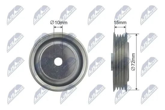 Umlenk-/Führungsrolle, Keilriemen NTY RNK-HD-017 Bild Umlenk-/Führungsrolle, Keilriemen NTY RNK-HD-017