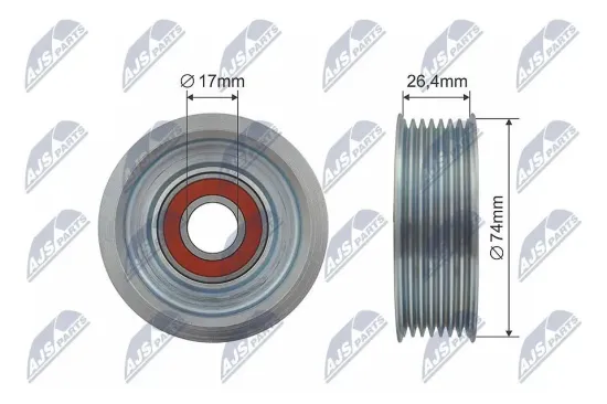 Umlenk-/Führungsrolle, Keilriemen NTY RNK-HD-019 Bild Umlenk-/Führungsrolle, Keilriemen NTY RNK-HD-019