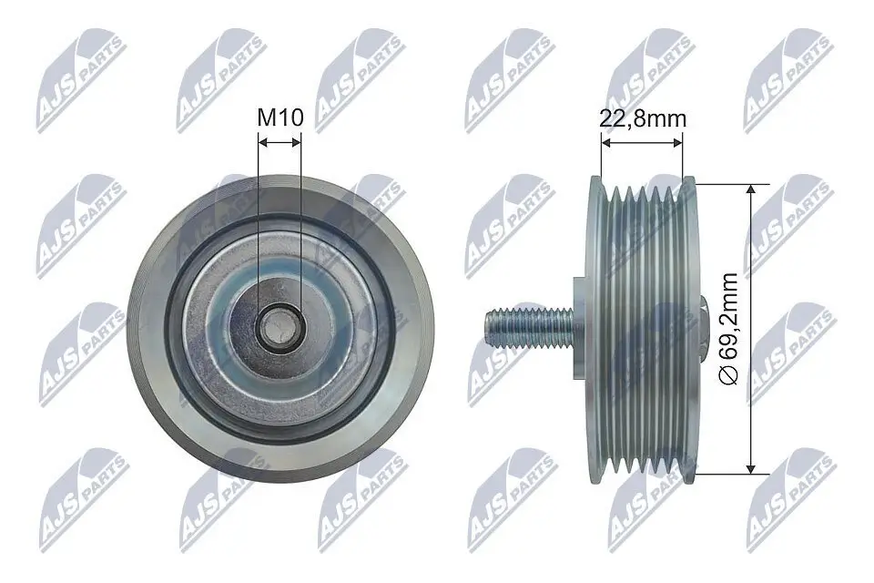 Umlenk-/Führungsrolle, Keilrippenriemen NTY RNK-HY-511 Bild Umlenk-/Führungsrolle, Keilrippenriemen NTY RNK-HY-511