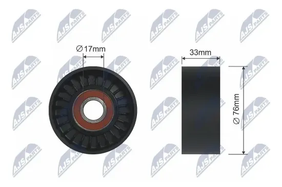 Umlenk-/Führungsrolle, Keilriemen NTY RNK-HY-515 Bild Umlenk-/Führungsrolle, Keilriemen NTY RNK-HY-515