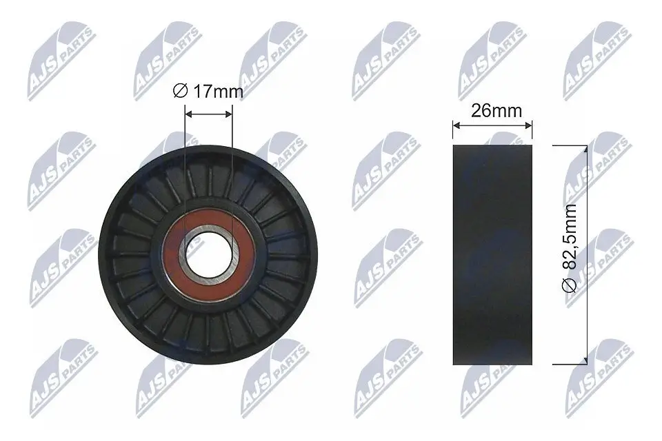 Umlenk-/Führungsrolle, Keilriemen NTY RNK-HY-517