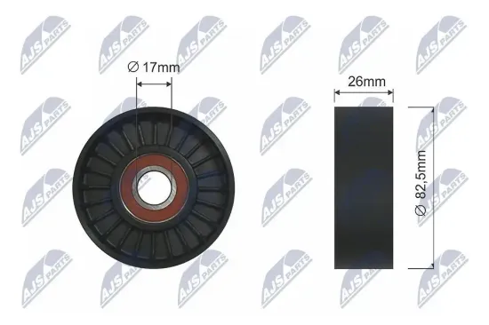 Umlenk-/Führungsrolle, Keilriemen NTY RNK-HY-517 Bild Umlenk-/Führungsrolle, Keilriemen NTY RNK-HY-517