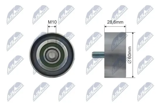 Umlenk-/Führungsrolle, Keilrippenriemen NTY RNK-HY-521 Bild Umlenk-/Führungsrolle, Keilrippenriemen NTY RNK-HY-521