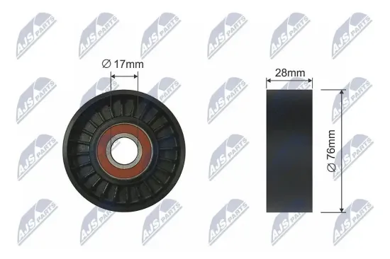 Spannrolle, Keilrippenriemen NTY RNK-KA-001 Bild Spannrolle, Keilrippenriemen NTY RNK-KA-001
