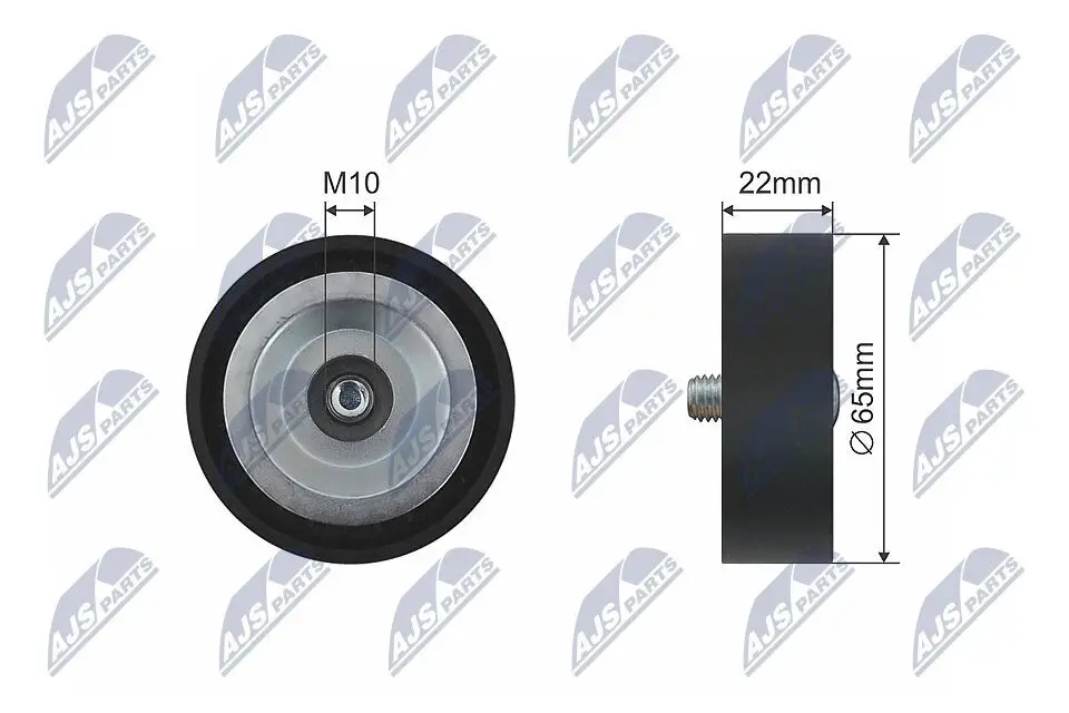 Umlenk-/Führungsrolle, Keilrippenriemen NTY RNK-KA-003