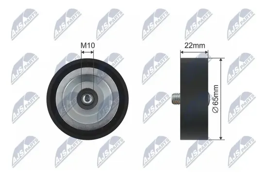 Umlenk-/Führungsrolle, Keilrippenriemen NTY RNK-KA-003 Bild Umlenk-/Führungsrolle, Keilrippenriemen NTY RNK-KA-003