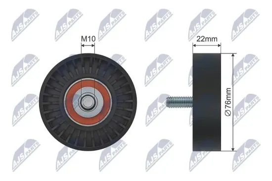 Umlenk-/Führungsrolle, Keilrippenriemen NTY RNK-KA-005 Bild Umlenk-/Führungsrolle, Keilrippenriemen NTY RNK-KA-005