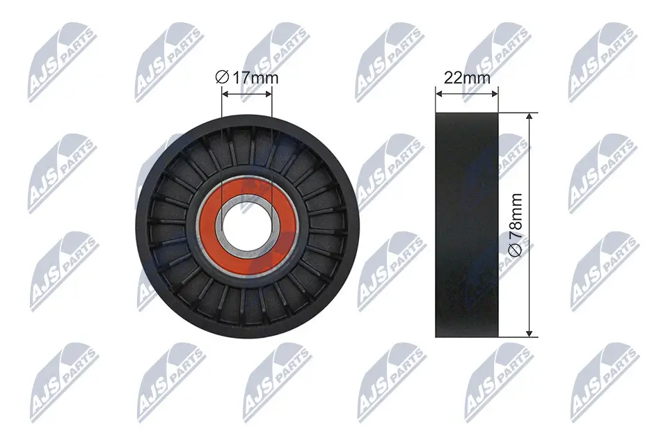 Spannrolle, Keilrippenriemen NTY RNK-KA-012