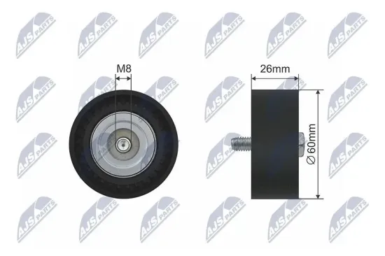 Umlenk-/Führungsrolle, Keilrippenriemen NTY RNK-LR-009 Bild Umlenk-/Führungsrolle, Keilrippenriemen NTY RNK-LR-009