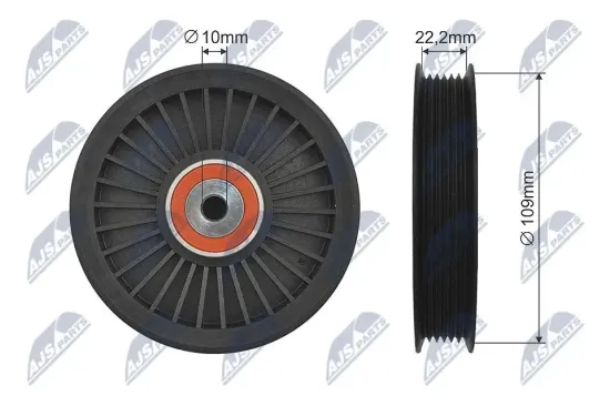 Umlenk-/Führungsrolle, Keilrippenriemen NTY RNK-ME-010 Bild Umlenk-/Führungsrolle, Keilrippenriemen NTY RNK-ME-010