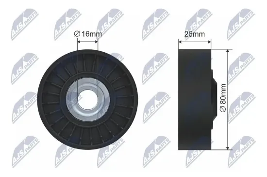 Umlenk-/Führungsrolle, Keilriemen NTY RNK-ME-021 Bild Umlenk-/Führungsrolle, Keilriemen NTY RNK-ME-021