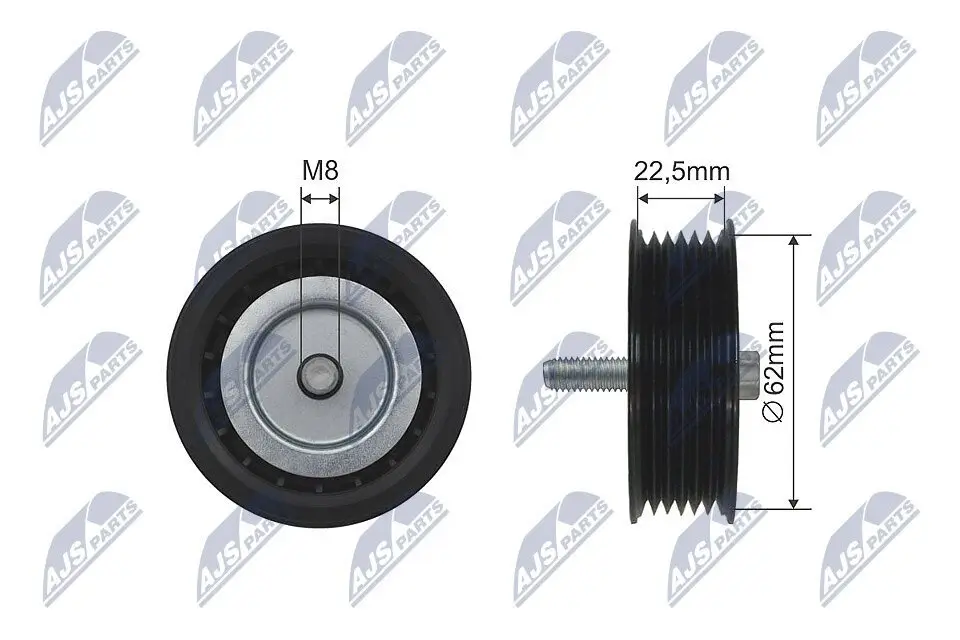 Umlenk-/Führungsrolle, Keilriemen NTY RNK-ME-025