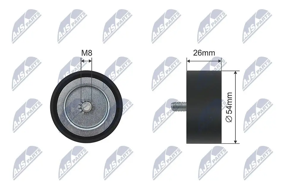 Umlenk-/Führungsrolle, Keilriemen NTY RNK-ME-030