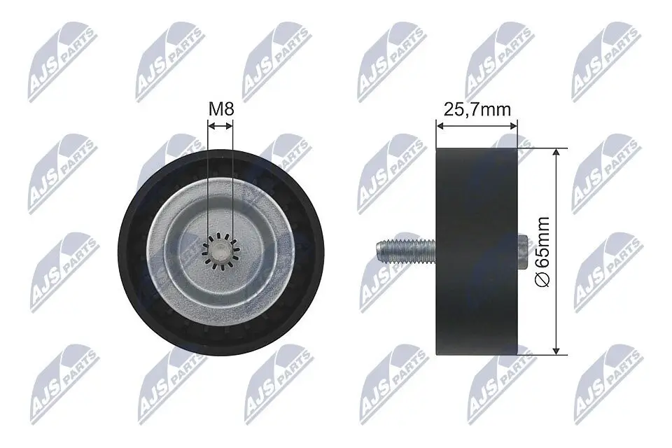 Umlenk-/Führungsrolle, Keilriemen NTY RNK-ME-033