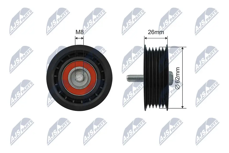 Spannrolle, Keilrippenriemen NTY RNK-ME-058