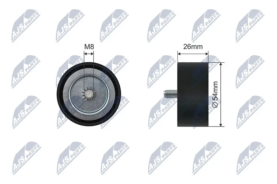 Spannrolle, Keilrippenriemen NTY RNK-ME-064