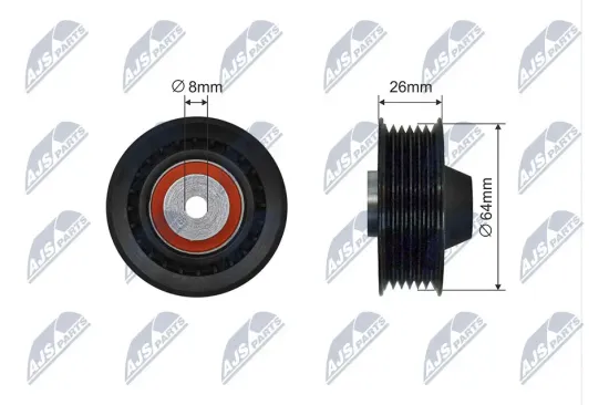 Spannrolle, Keilrippenriemen NTY RNK-ME-066 Bild Spannrolle, Keilrippenriemen NTY RNK-ME-066