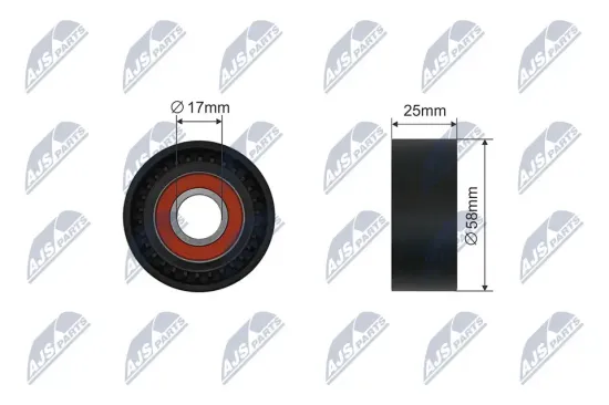 Spannrolle, Keilrippenriemen NTY RNK-ME-076 Bild Spannrolle, Keilrippenriemen NTY RNK-ME-076