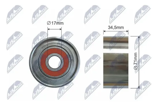 Umlenk-/Führungsrolle, Keilrippenriemen NTY RNK-MZ-012 Bild Umlenk-/Führungsrolle, Keilrippenriemen NTY RNK-MZ-012