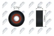 Spannrolle, Keilrippenriemen NTY RNK-MZ-013A