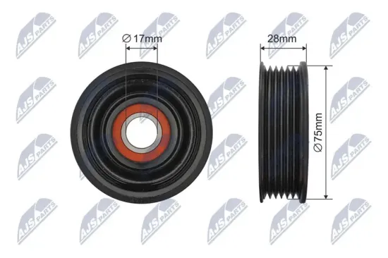 Spannrolle, Keilrippenriemen NTY RNK-MZ-017 Bild Spannrolle, Keilrippenriemen NTY RNK-MZ-017