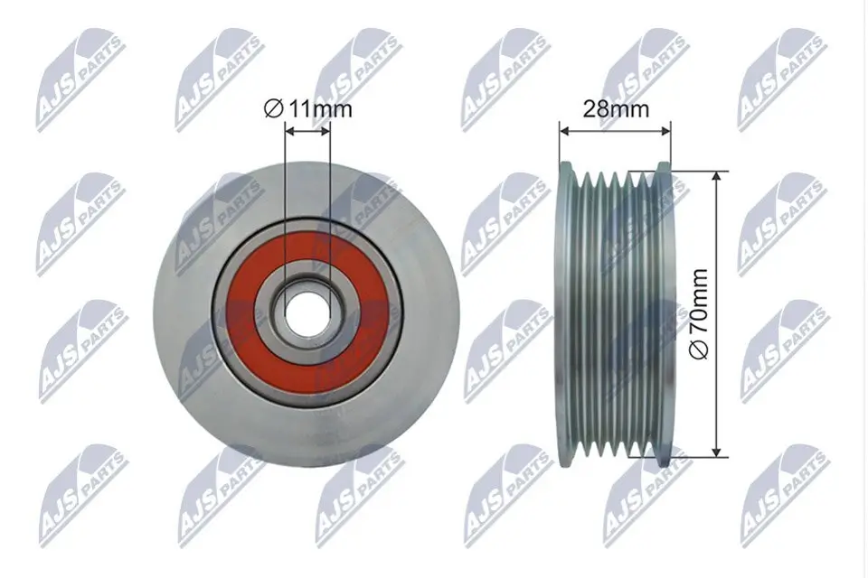 Spannrolle, Keilrippenriemen NTY RNK-MZ-019