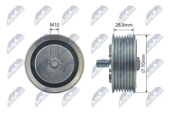 Umlenk-/Führungsrolle, Keilrippenriemen NTY RNK-NS-034 Bild Umlenk-/Führungsrolle, Keilrippenriemen NTY RNK-NS-034