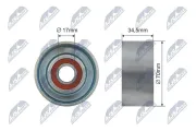 Spannrolle, Keilrippenriemen NTY RNK-NS-038