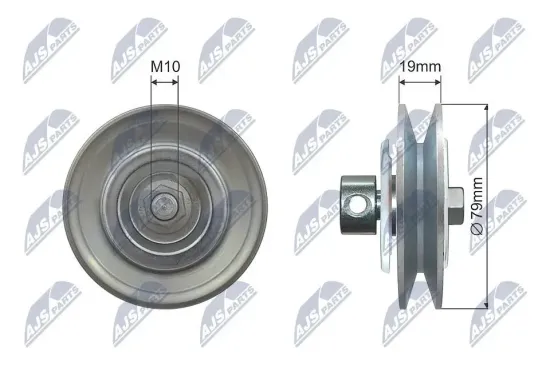 Spannrolle, Keilrippenriemen NTY RNK-NS-040 Bild Spannrolle, Keilrippenriemen NTY RNK-NS-040