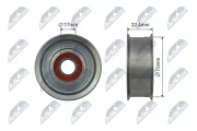 Spannrolle, Keilrippenriemen NTY RNK-NS-045